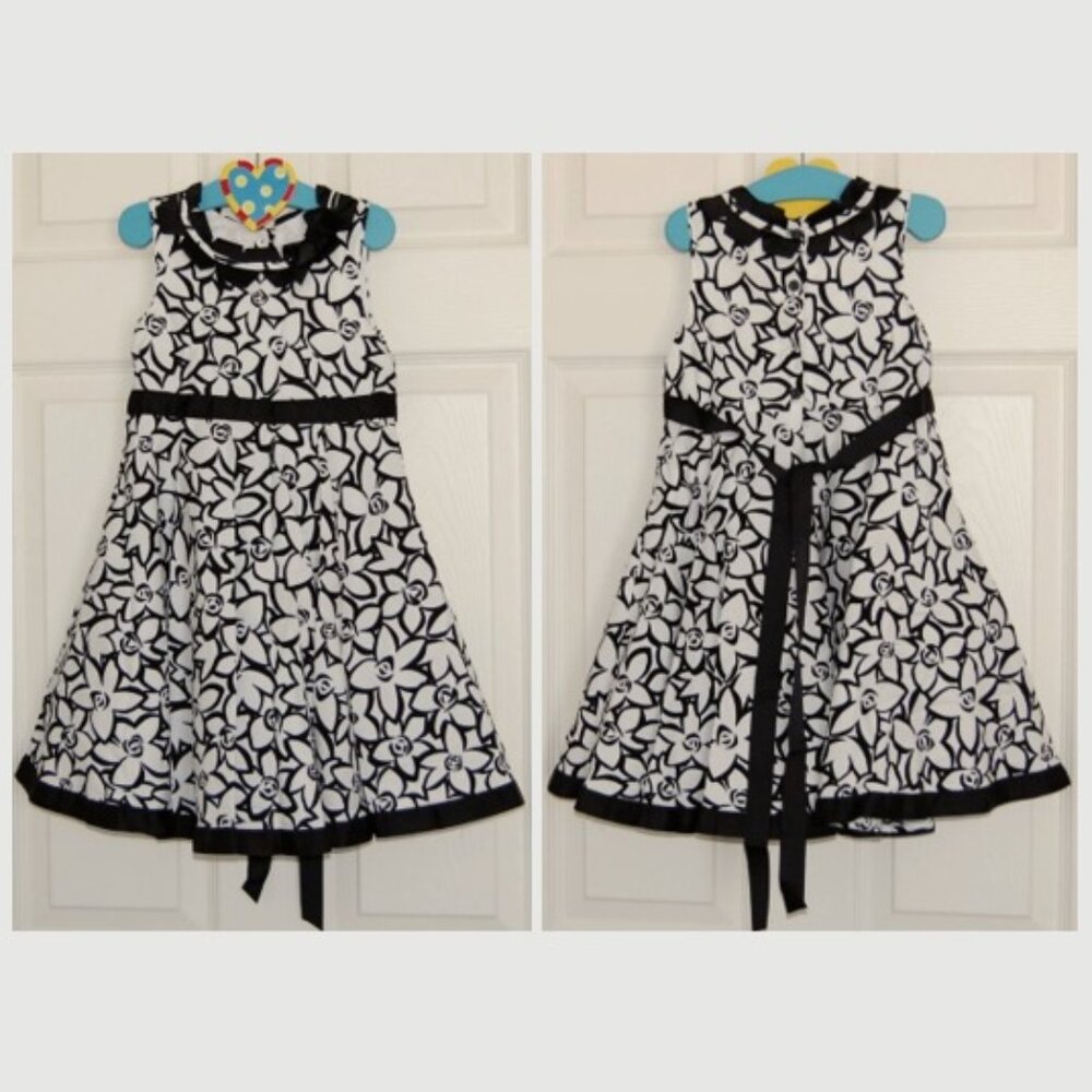 Polly & Friends, Girls Size 5, Floral Party Dress, Lined